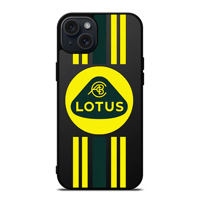 LOTUS CAR STRIPE LOGO iPhone 15 Plus Case Cover