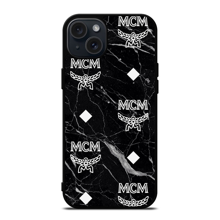 MCM WORLDWIDE MARBLE TEXTURE iPhone 15 Plus Case Cover