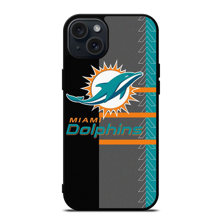 MIAMI DOLPHINS NFL FOOTBALL LOGO iPhone 15 Plus Case Cover MIAMI DOLPHINS NFL FOOTBALL LOGO iPhone 15 Plus Case Cover