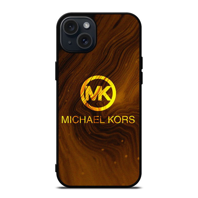 MICHAEL KORS GOLD MARBLE LOGO iPhone 15 Plus Case Cover MICHAEL KORS GOLD MARBLE LOGO iPhone 15 Plus Case Cover
