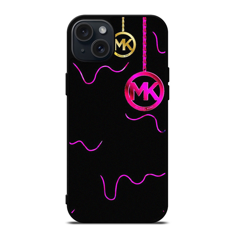 MICHAEL KORS GOLD PINK iPhone 15 Plus Case Cover