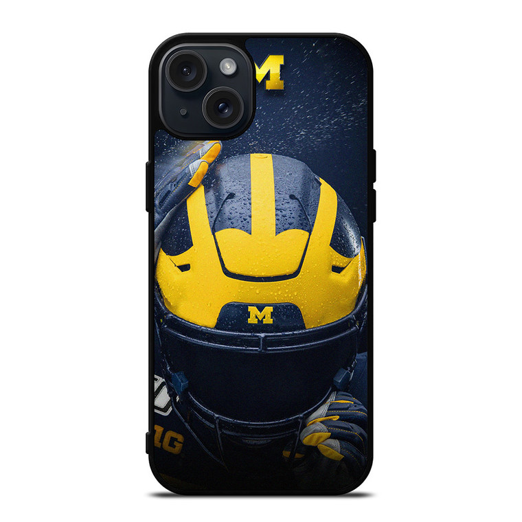 MICHIGAN WOLVERINES FOOTBALL TEAM iPhone 15 Plus Case Cover MICHIGAN WOLVERINES FOOTBALL TEAM iPhone 15 Plus Case Cover