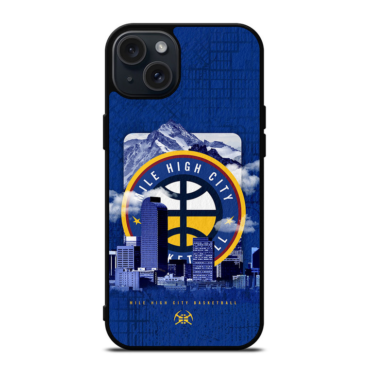 MILE HIGH CITY BASKETBALL LOGO iPhone 15 Plus Case Cover