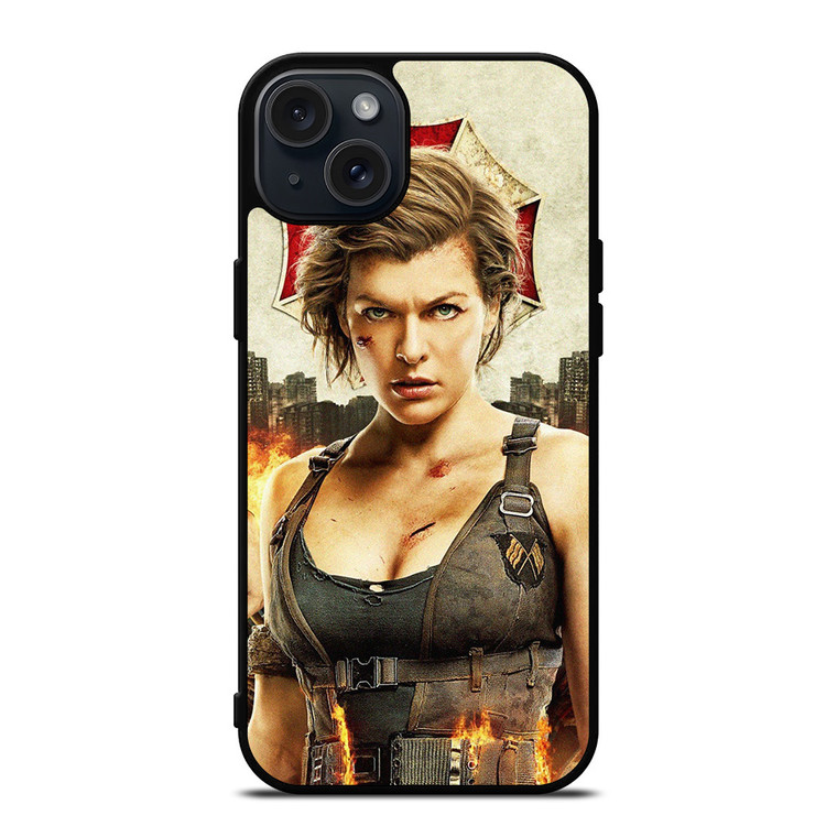 MILLA JOVOVICH RESIDENT EVIL 2 iPhone 15 Plus Case Cover