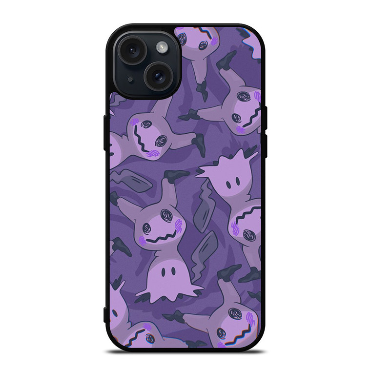MIMIKYU POKEMON PURPLE iPhone 15 Plus Case Cover MIMIKYU POKEMON PURPLE iPhone 15 Plus Case Cover