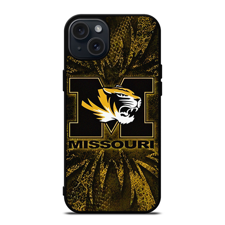 MISSOURI TIGERS FOOTBALL FOOTBALL SYMBOL iPhone 15 Plus Case Cover