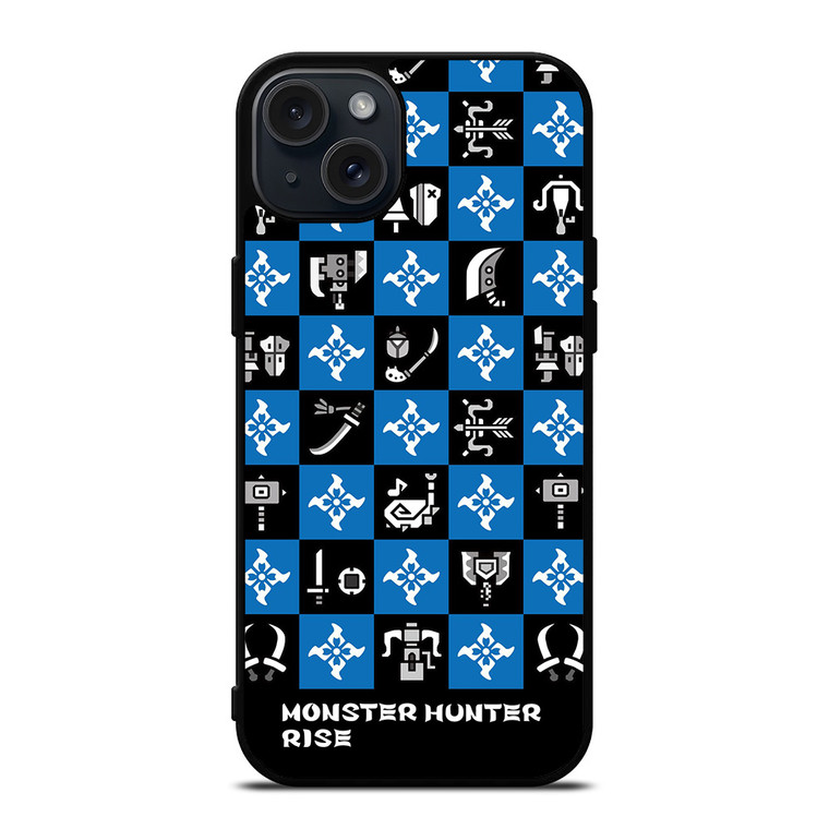 MONSTER HUNTER RISE GAMES SYMBOL PATTERN iPhone 15 Plus Case Cover MONSTER HUNTER RISE GAMES SYMBOL PATTERN iPhone 15 Plus Case Cover
