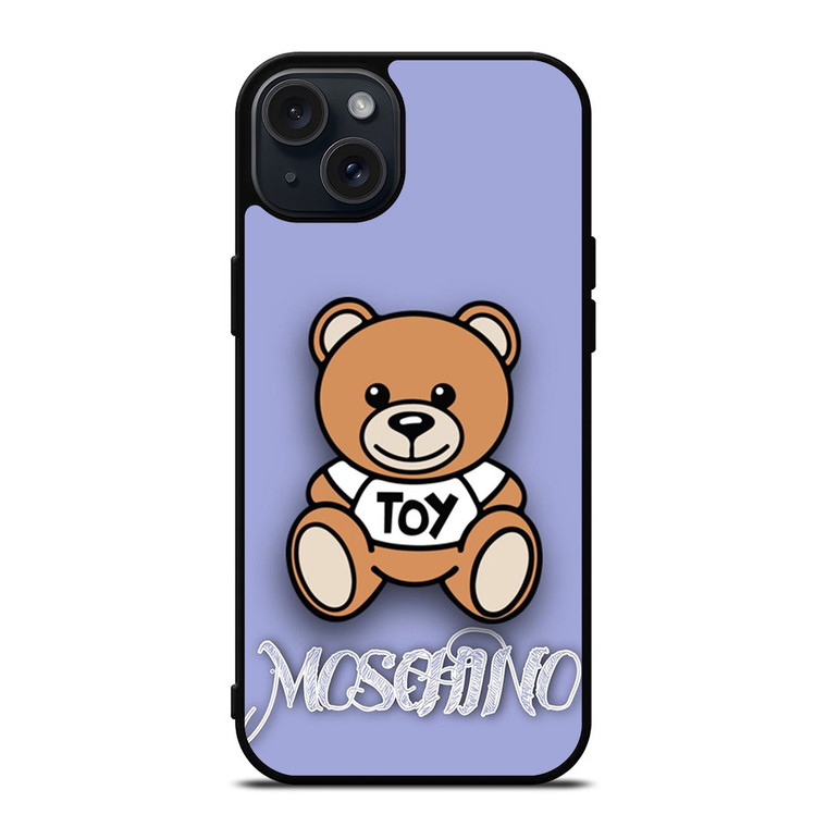 MOSCHINO TOY PURPLE iPhone 15 Plus Case Cover MOSCHINO TOY PURPLE iPhone 15 Plus Case Cover