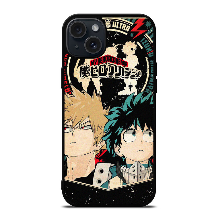 MY HERO ACADEMIA DEKU BAKUGO iPhone 15 Plus Case Cover