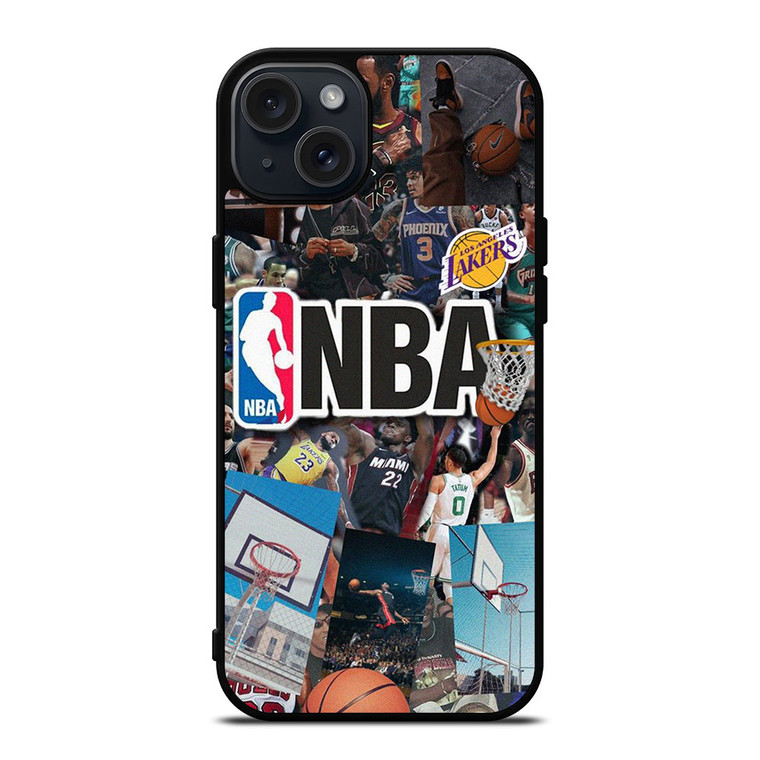 NBA BASKETBALL COLLAGE iPhone 15 Plus Case Cover NBA BASKETBALL COLLAGE iPhone 15 Plus Case Cover