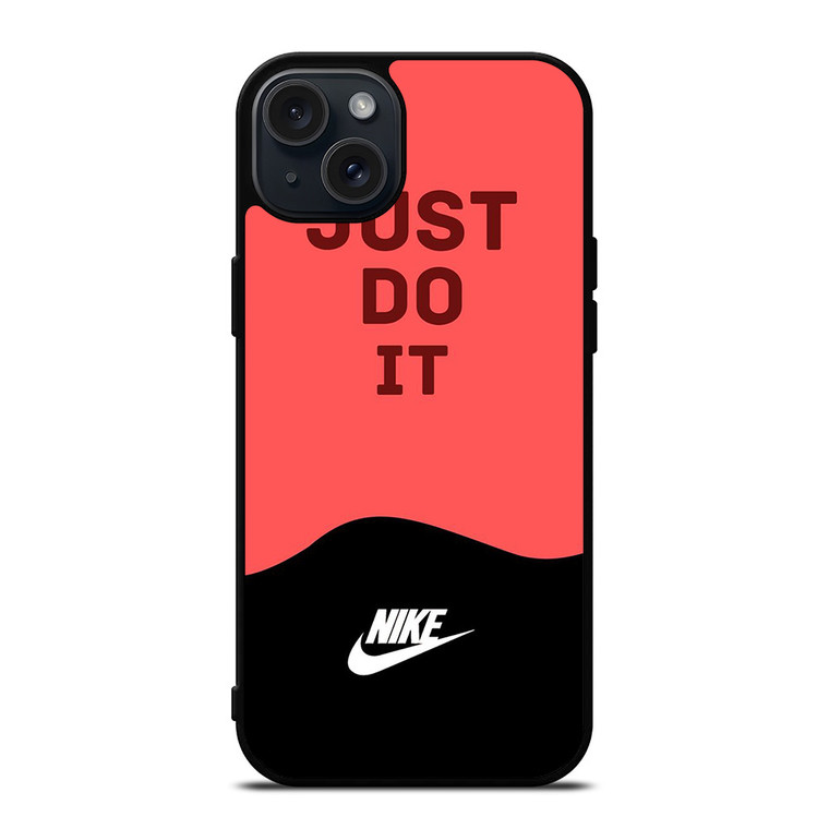 NIKE JUST DO IT SOLID RED iPhone 15 Plus Case Cover