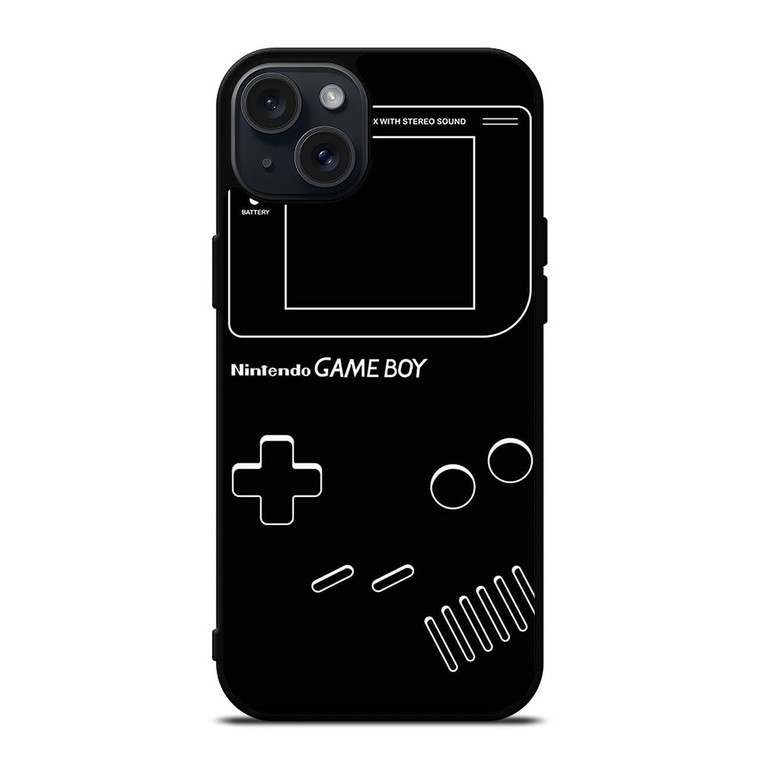 NINTENDO GAME BOY LINE ART iPhone 15 Plus Case Cover