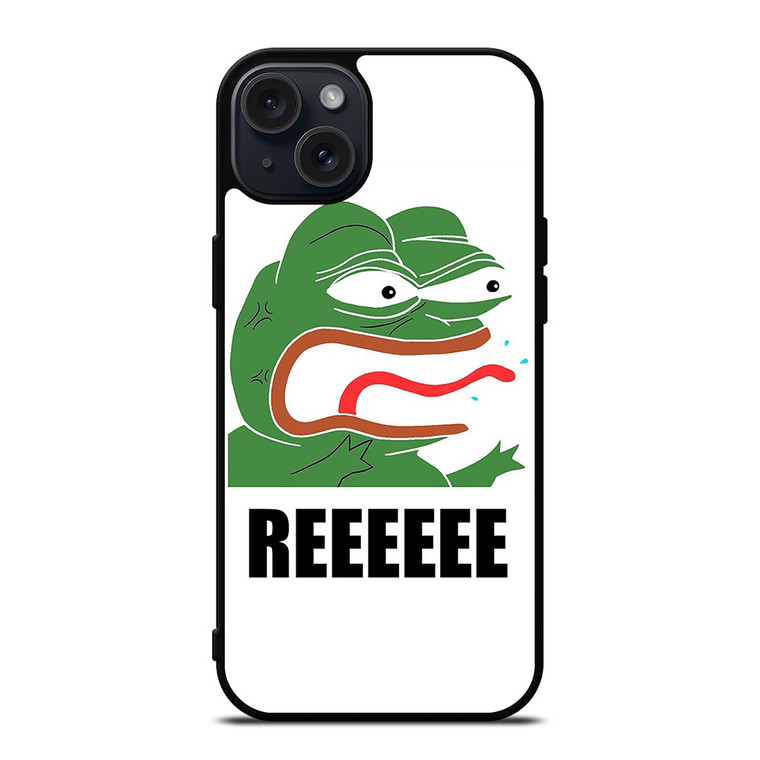 PEPE THE FROG REEEE CARTOON iPhone 15 Plus Case Cover