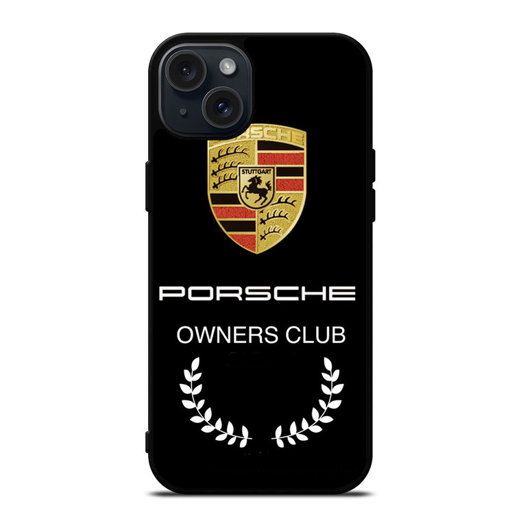 PORSCHE OWNERS CLUB LOGO iPhone 15 Plus Case Cover PORSCHE OWNERS CLUB LOGO iPhone 15 Plus Case Cover