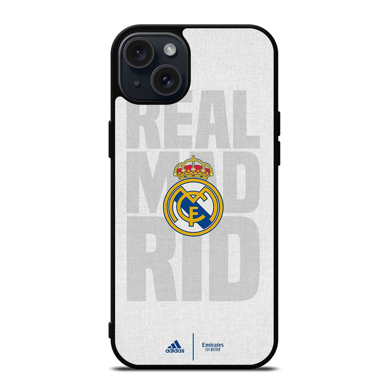 REAL MADRID ADIDAS LOGO iPhone 15 Plus Case Cover