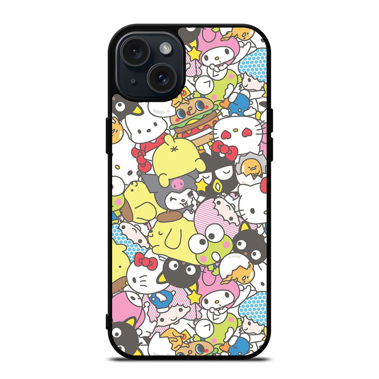 SANRIO CARTOON COLLAGE iPhone 15 Plus Case Cover