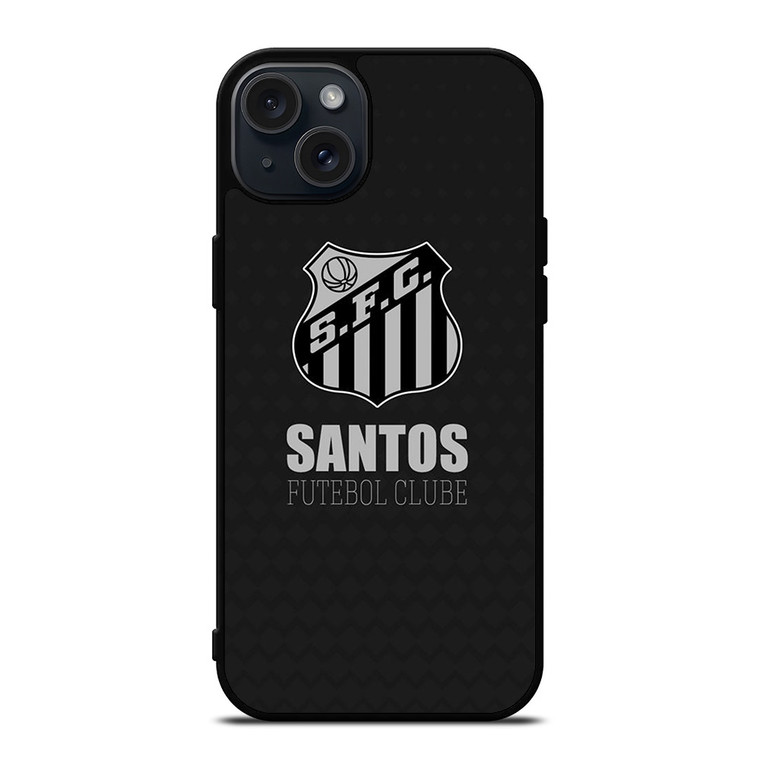 SANTOS FOOTBALL CLUB CARBON LOGO iPhone 15 Plus Case Cover