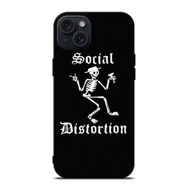 SOCIAL DISTORTION ROCK BAND SKULL SYMBOL iPhone 15 Plus Case Cover