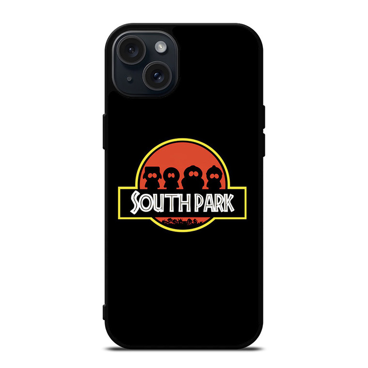 SOUTH PARK AND JURASSIC PARK LOGO FUNNY iPhone 15 Plus Case Cover