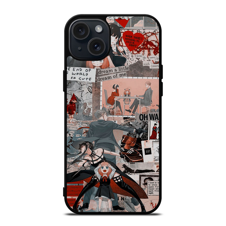 SPY X FAMILY MANGA COLLAGE iPhone 15 Plus Case Cover