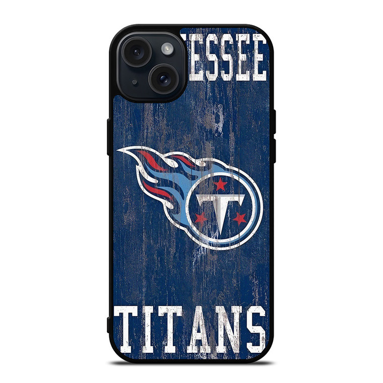 TENNESSEE TITANS WOODEN LOGO iPhone 15 Plus Case Cover