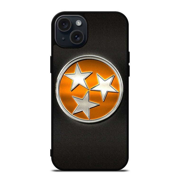 TENNESSEE VOLUNTEERS EMBLEM METAL iPhone 15 Plus Case Cover