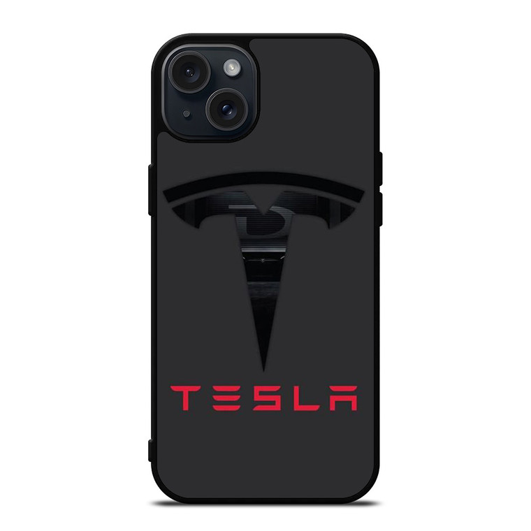 TESLA SILHOUETTE LOGO iPhone 15 Plus Case Cover TESLA SILHOUETTE LOGO iPhone 15 Plus Case Cover