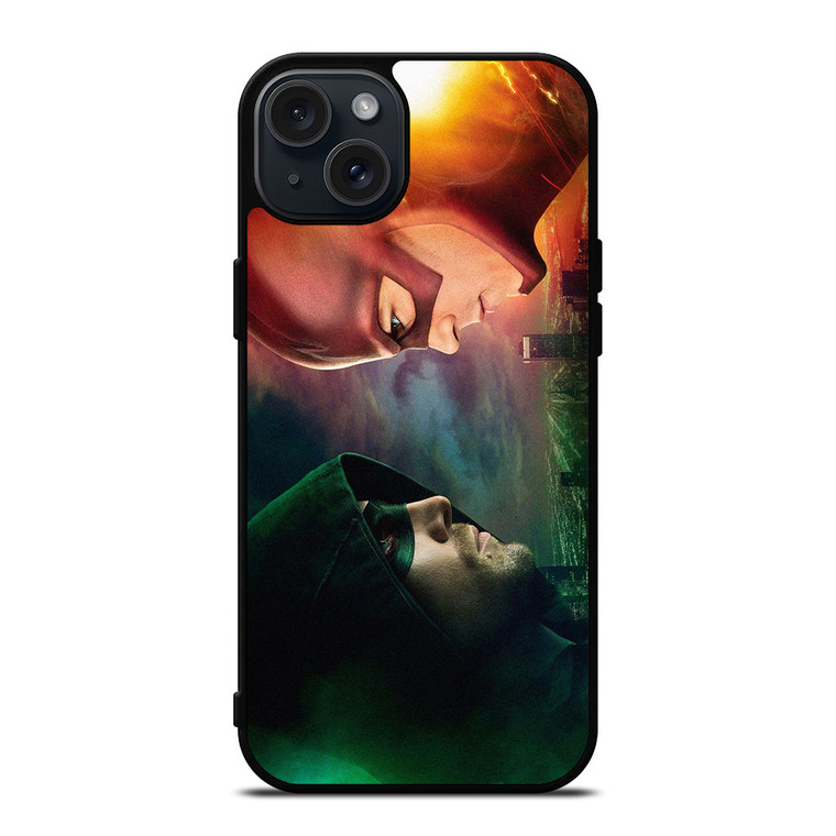 THE FLASH GREEN ARROW DC COMICS iPhone 15 Plus Case Cover THE FLASH GREEN ARROW DC COMICS iPhone 15 Plus Case Cover