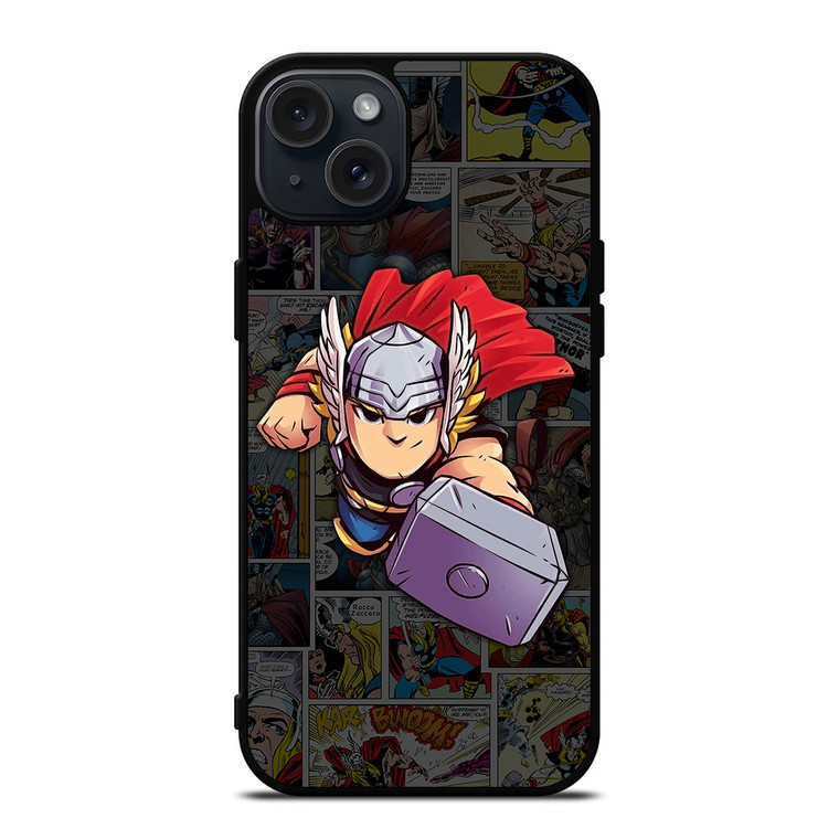 THOR MARVEL COMIC CUTE iPhone 15 Plus Case Cover