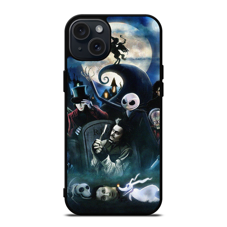 TIM BURTON HORROR MOVIE COLLECTION iPhone 15 Plus Case Cover