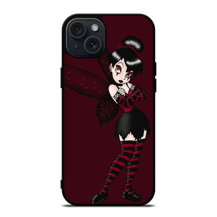 TINKERBELL EVIL GOTHIC CARTOON iPhone 15 Plus Case Cover TINKERBELL EVIL GOTHIC CARTOON iPhone 15 Plus Case Cover