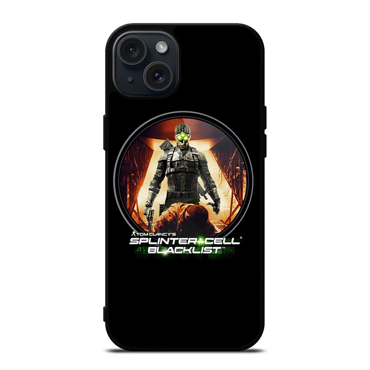 TOM CLANCY'S SPLINTER CELL BLACKLIST LOGO iPhone 15 Plus Case Cover