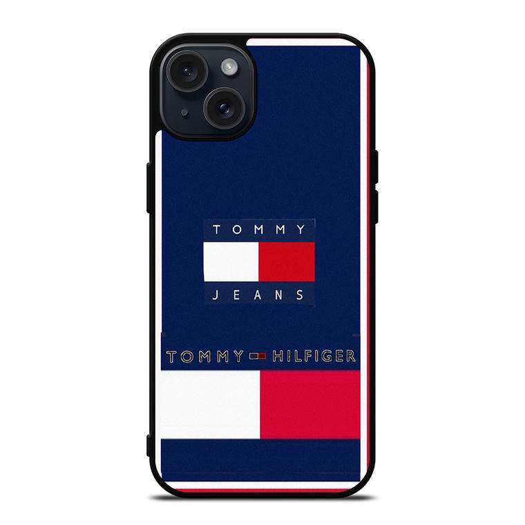 TOMMY HILFIGER JEANS LOGO iPhone 15 Plus Case Cover TOMMY HILFIGER JEANS LOGO iPhone 15 Plus Case Cover