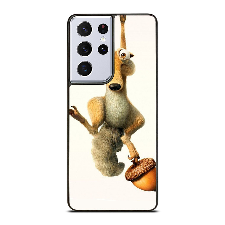 SCRAT ICE AGE CARTOON HANGING  Samsung Galaxy S21 Ultra Case Cover