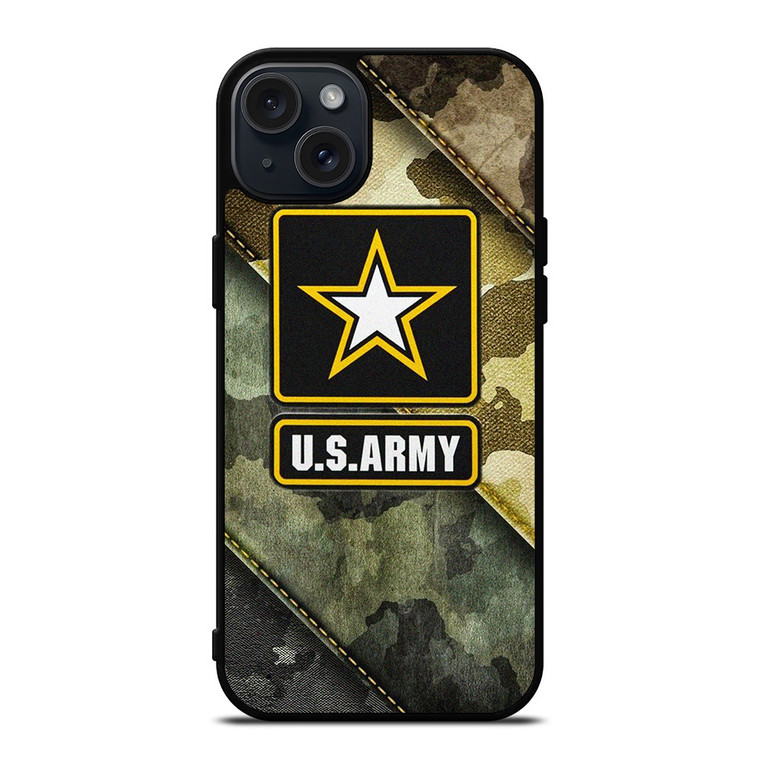 US ARMY LOGO CAMO iPhone 15 Plus Case Cover
