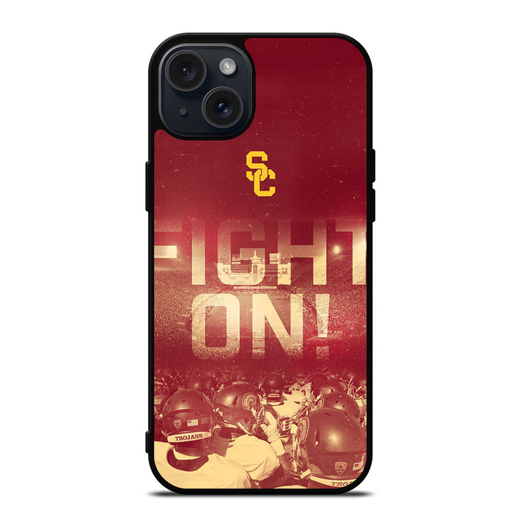 USC TROJANS FOOTBALL FIGHT ON iPhone 15 Plus Case Cover