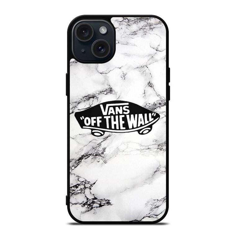 VANS OFF THE WALL MARBLE LOGO iPhone 15 Plus Case Cover VANS OFF THE WALL MARBLE LOGO iPhone 15 Plus Case Cover