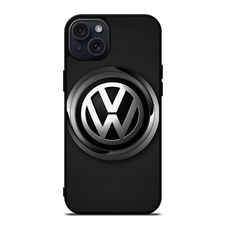 VW VOLKSWAGEN METAL CARBON iPhone 15 Plus Case Cover
