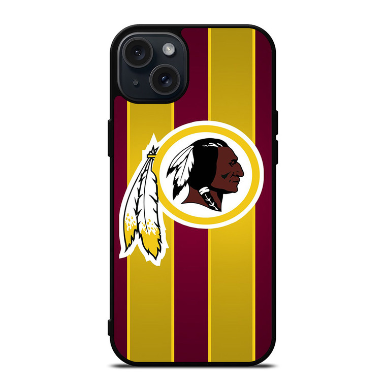 WASHINGTON REDSKINS STRIPE LOGO iPhone 15 Plus Case Cover