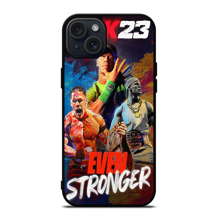 WWE 2K23 WRESTLING JOHN CENA EVEN STRONGER iPhone 15 Plus Case Cover