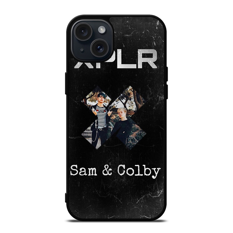 XPLR SAM AND COLBY LOGO iPhone 15 Plus Case Cover