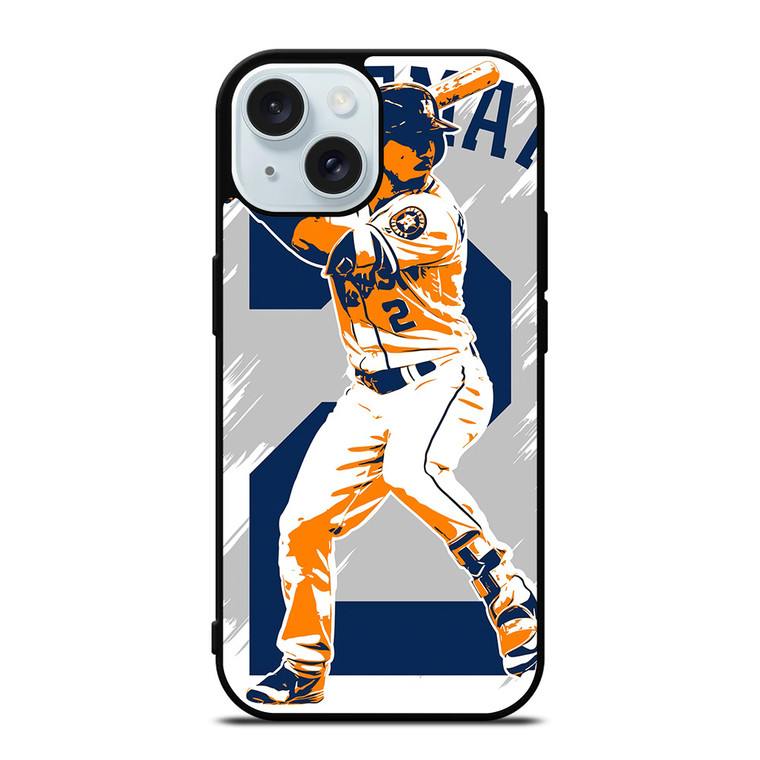 ALEX BREGMAN HOUSTON ASTROS BASEBALL iPhone 15 Case Cover