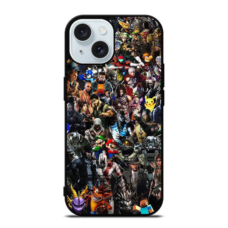 ALL GAMES CROSSOVER iPhone 15 Case Cover