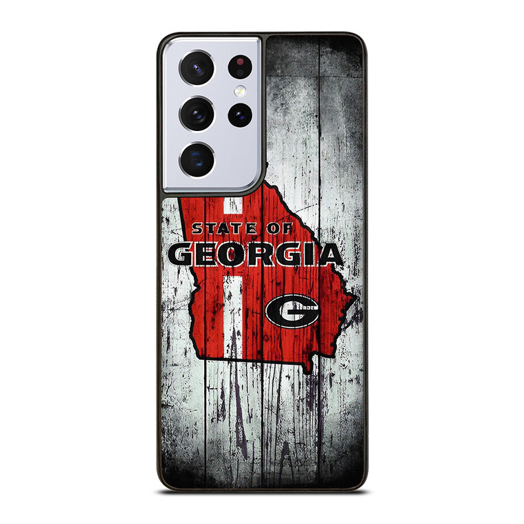 STATE OF GEORGIA WOOD SIGN  Samsung Galaxy S21 Ultra Case Cover STATE OF GEORGIA WOOD SIGN  Samsung Galaxy S21 Ultra Case Cover