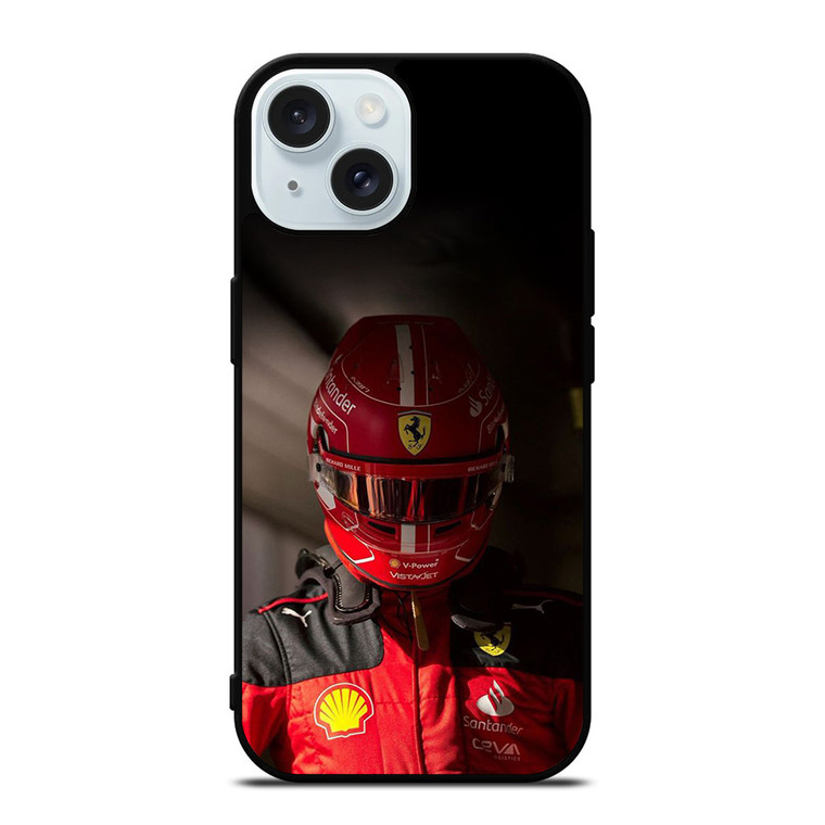 CHARLES LECRERC SCUDERIA FERRARI F1 DRIVER iPhone 15 Case Cover