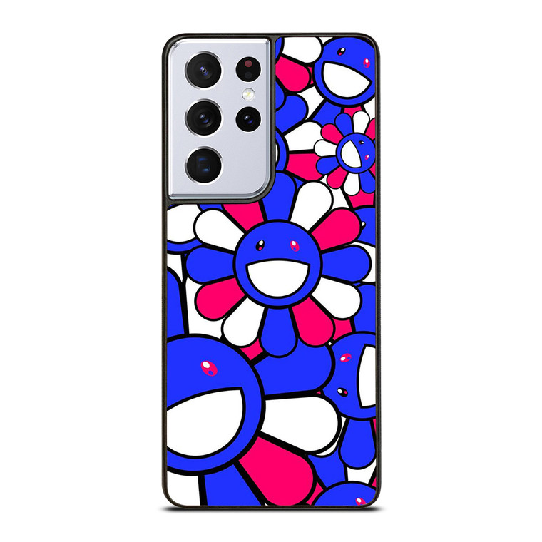 TAKASHI MURAKAMI BLUE PINK  Samsung Galaxy S21 Ultra Case Cover