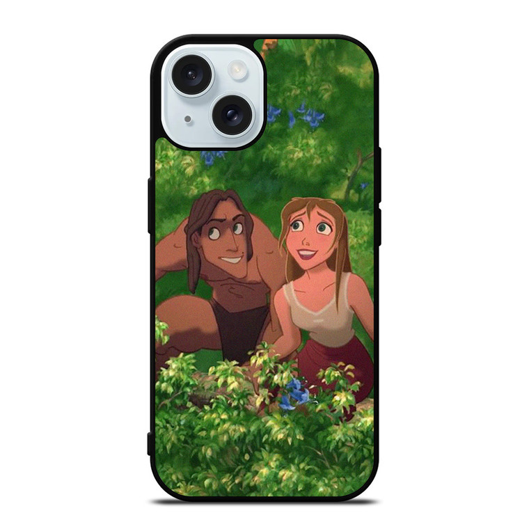 DISNEY TARZAN AND JANE CARTOON 2 iPhone 15 Case Cover