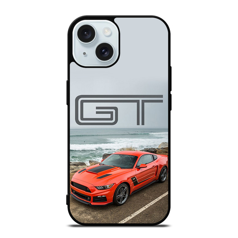 FORD MUSTANG GT ORANGE iPhone 15 Case Cover