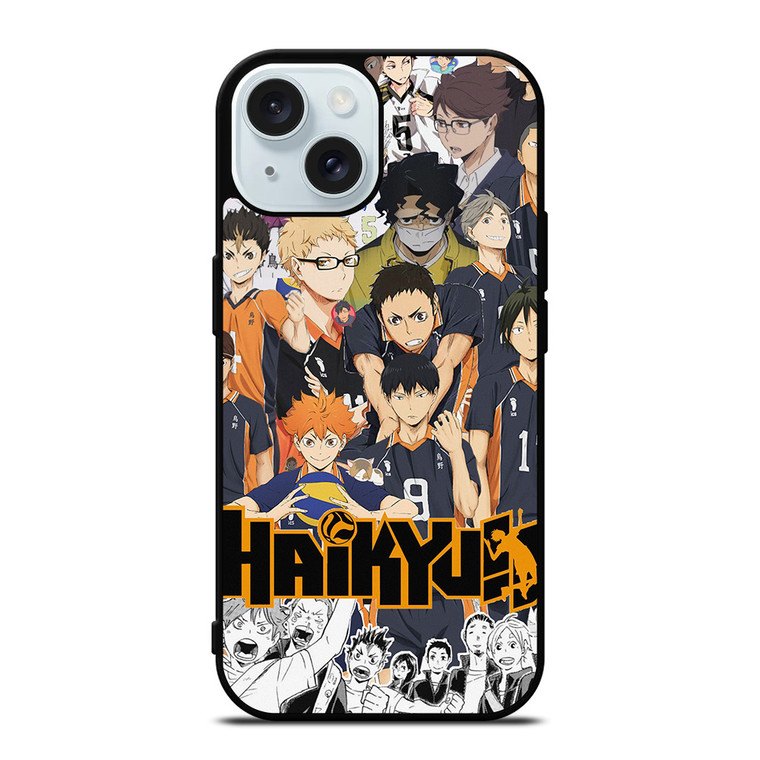 HAIKYUU ANIME CHARACTERS iPhone 15 Case Cover