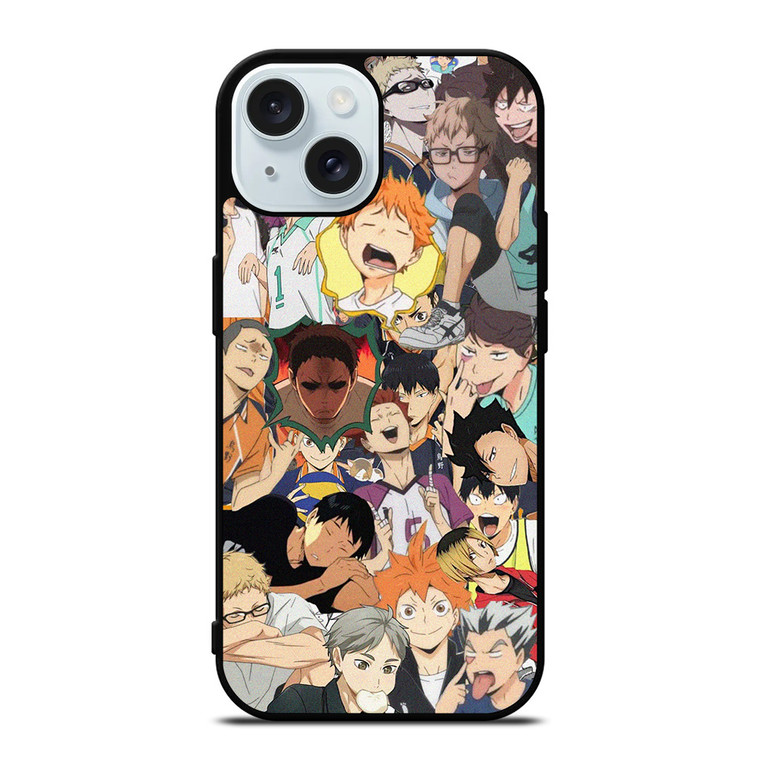 HAIKYUU ANIME MANGA COLLAGE iPhone 15 Case Cover